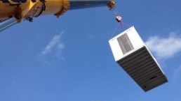 250 kVA Montage 20 Fuß Container auf Dach